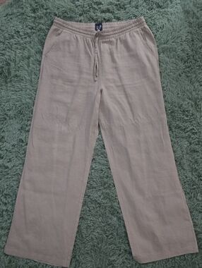 GAP Womens Linen Drawstring Pants